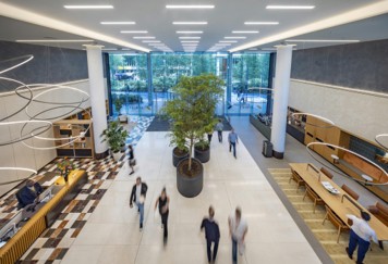 Modern office lobby interior