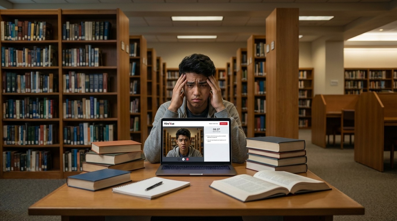 Two professionals having a mock interview session